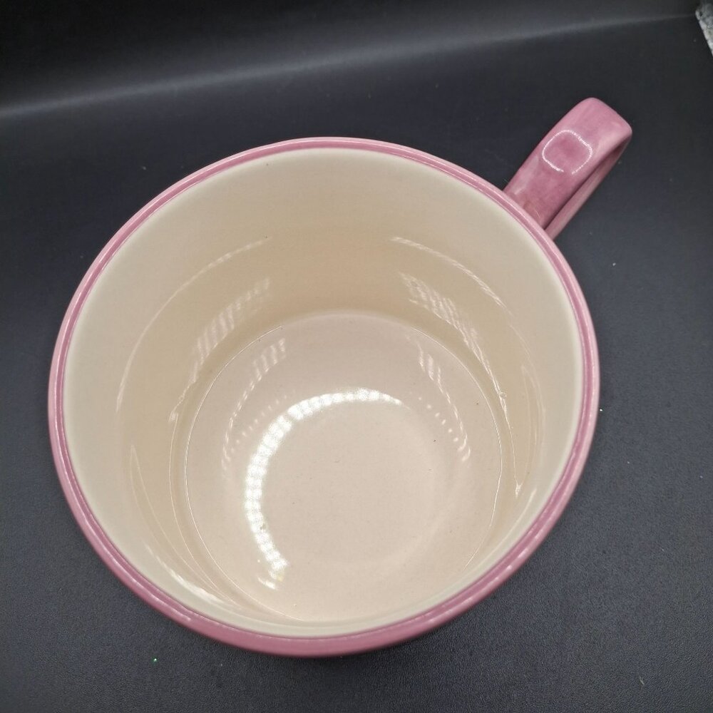 Portobello Stoneware Mug Anthropologie Pointer Dog & Yellow Floral Motif - Picture 4 of 5